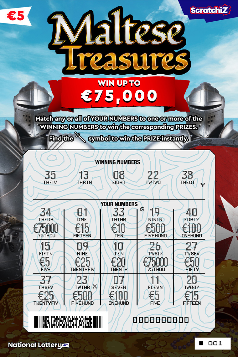 Maltese treasures scratch cards - After