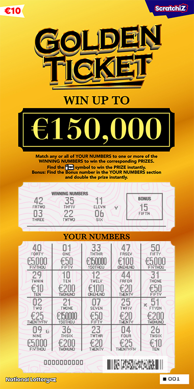 Golden Ticket scratch cards - After