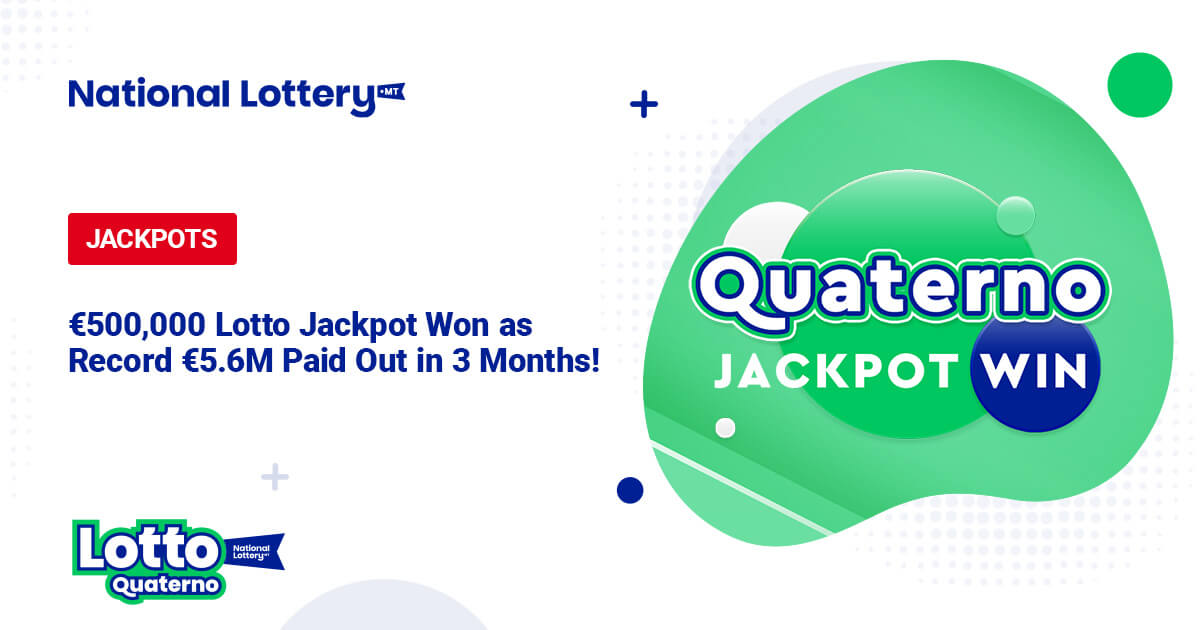 €500,000 Lotto Quaterno Jackpot Won By A Single Player